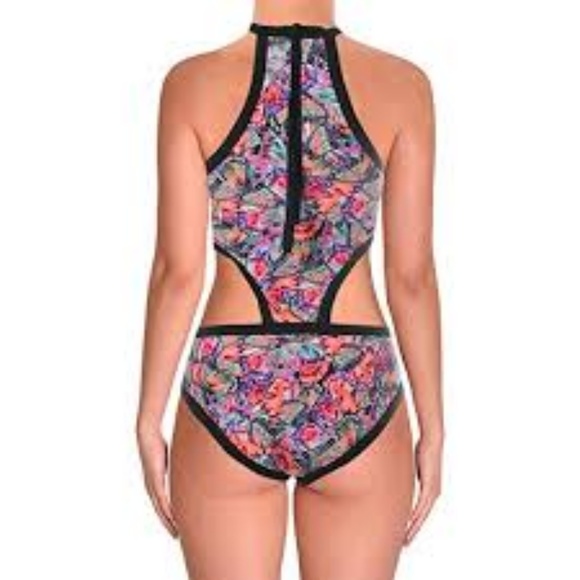 Body Glove Millie Butterfly-Print High-Neck 1 PC - Picture 4 of 4